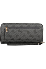 CARTEIRA COM FECHO GUESS JEANS MULHER PRETA