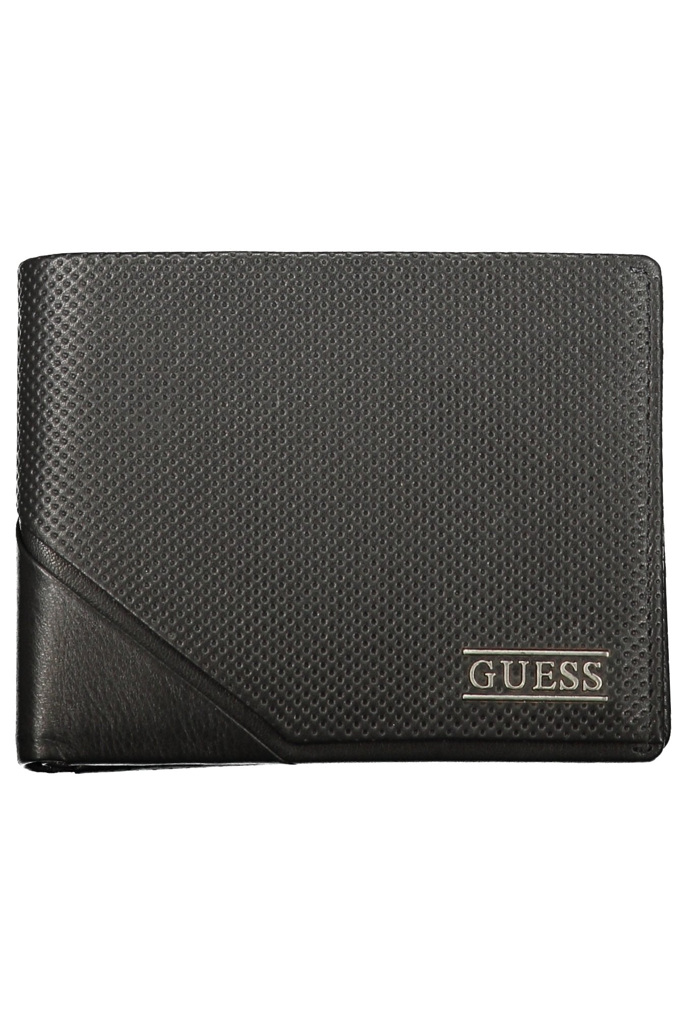 CARTEIRA EM COURO GUESS JEANS HOMEM PRETA