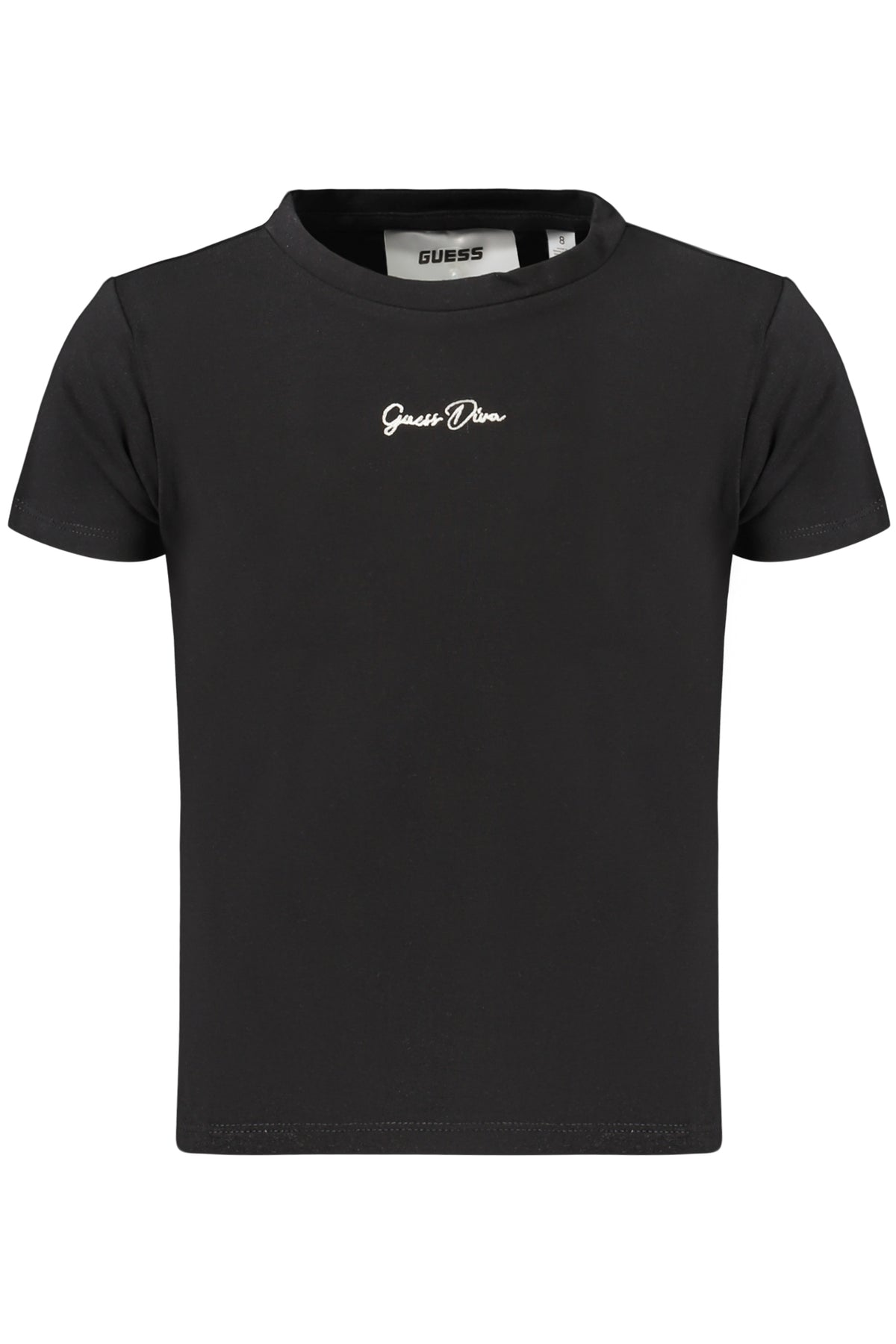 T-SHIRT EM ALGODÃO GUESS JEANS CRIANÇA PRETA