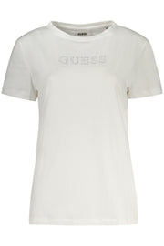 T-SHIRT EM ALGODÃO GUESS JEANS MULHER BRANCA