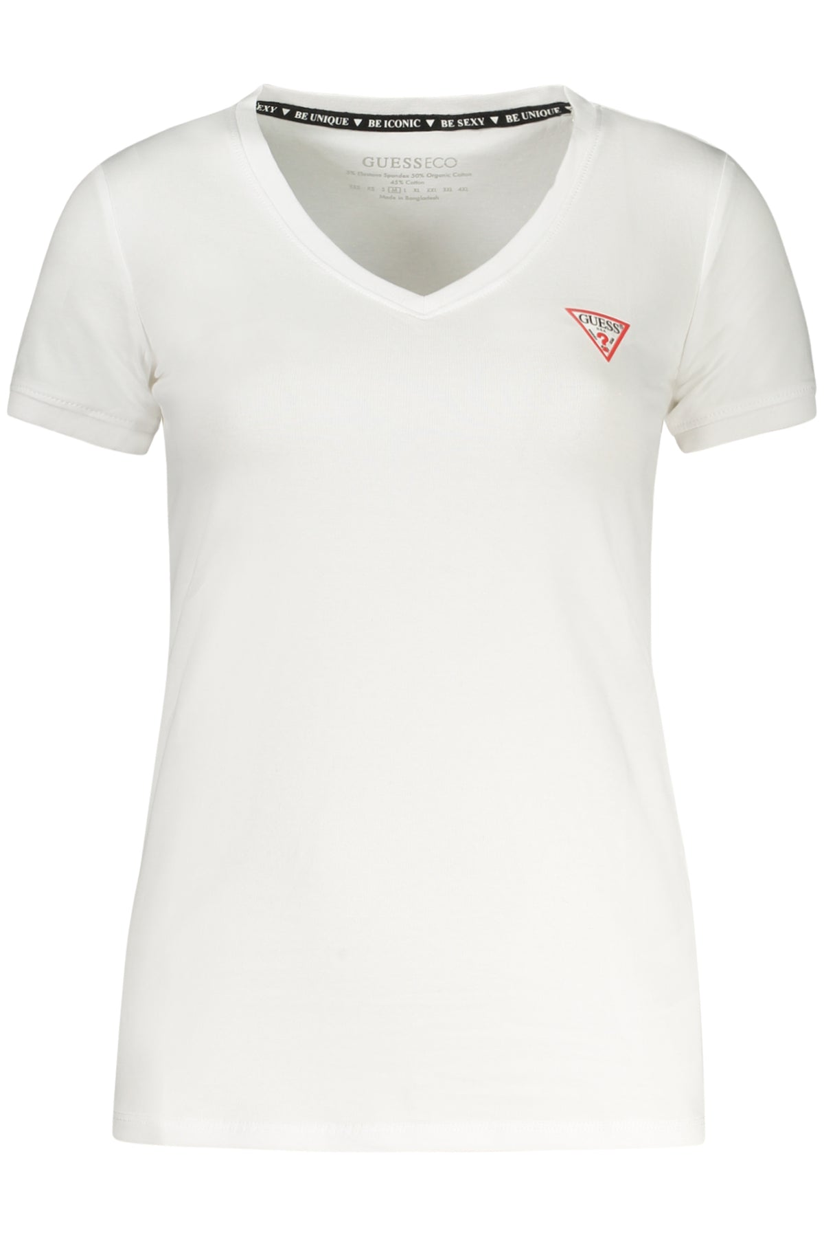 T-SHIRT EM ALGODÃO GUESS JEANS MULHER BRANCA
