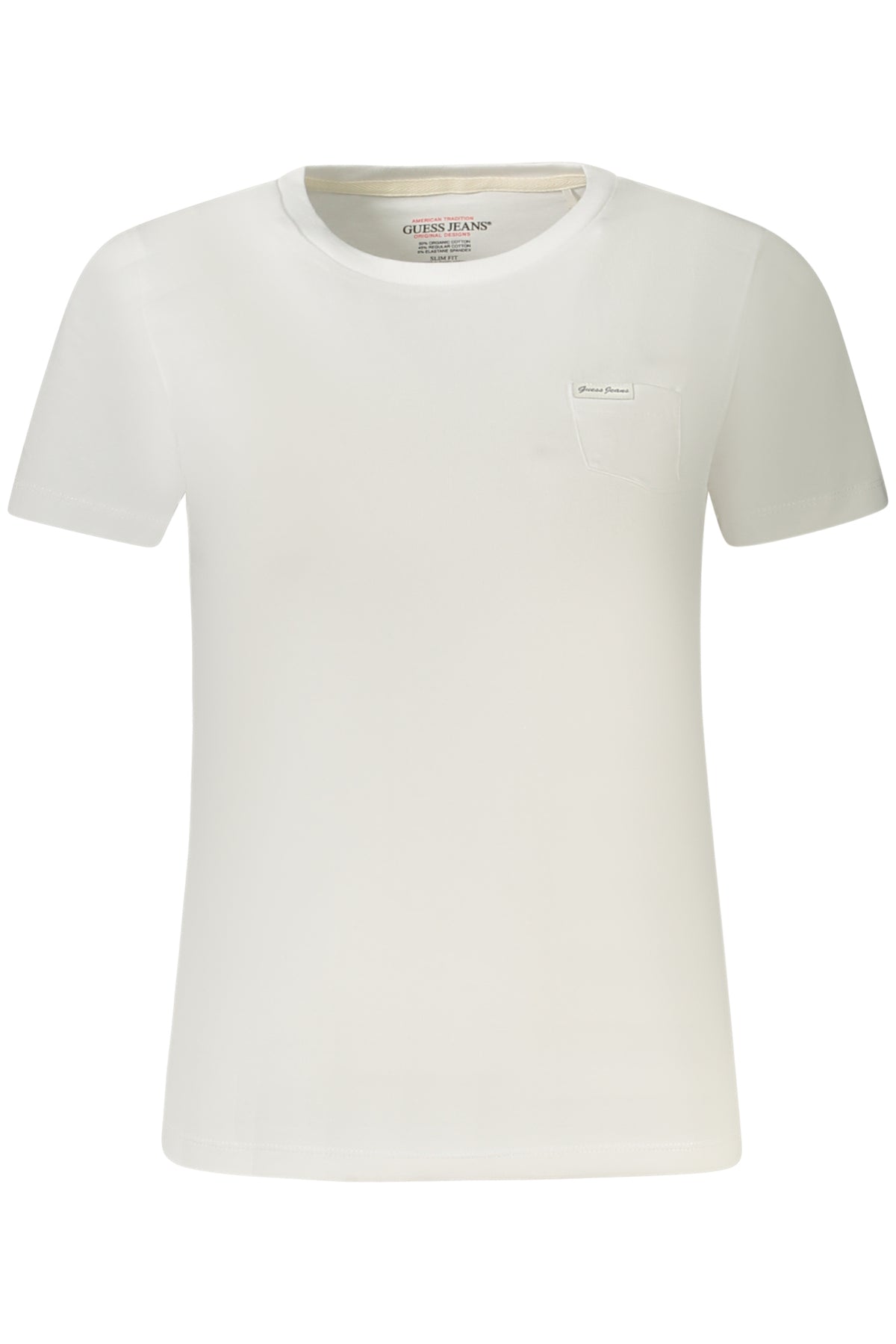 T-SHIRT EM ALGODÃO GUESS JEANS MULHER BRANCA