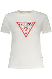 T-SHIRT EM ALGODÃO GUESS JEANS MULHER BRANCA
