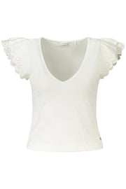 T-SHIRT COM LOGÓTIPO GUESS JEANS MULHER BRANCA