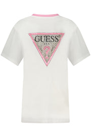 T-SHIRT EM ALGODÃO GUESS JEANS MULHER BRANCA