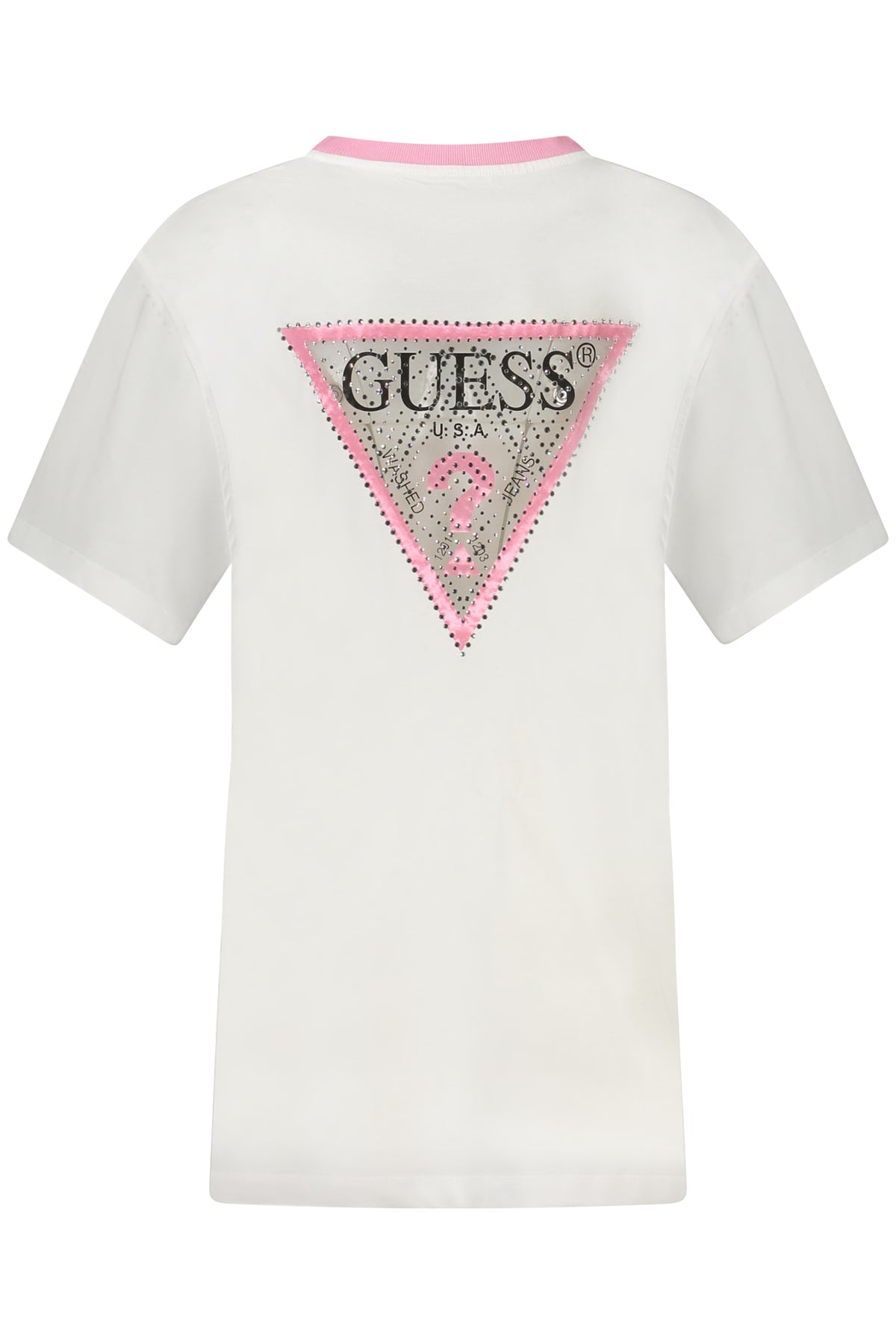 T-SHIRT EM ALGODÃO GUESS JEANS MULHER BRANCA