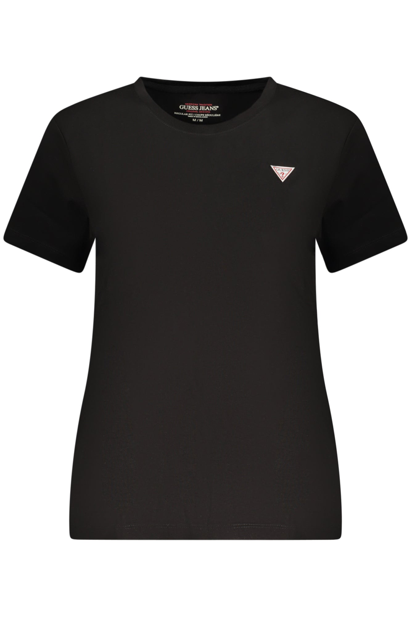 T-SHIRT EM ALGODÃO GUESS JEANS MULHER PRETA