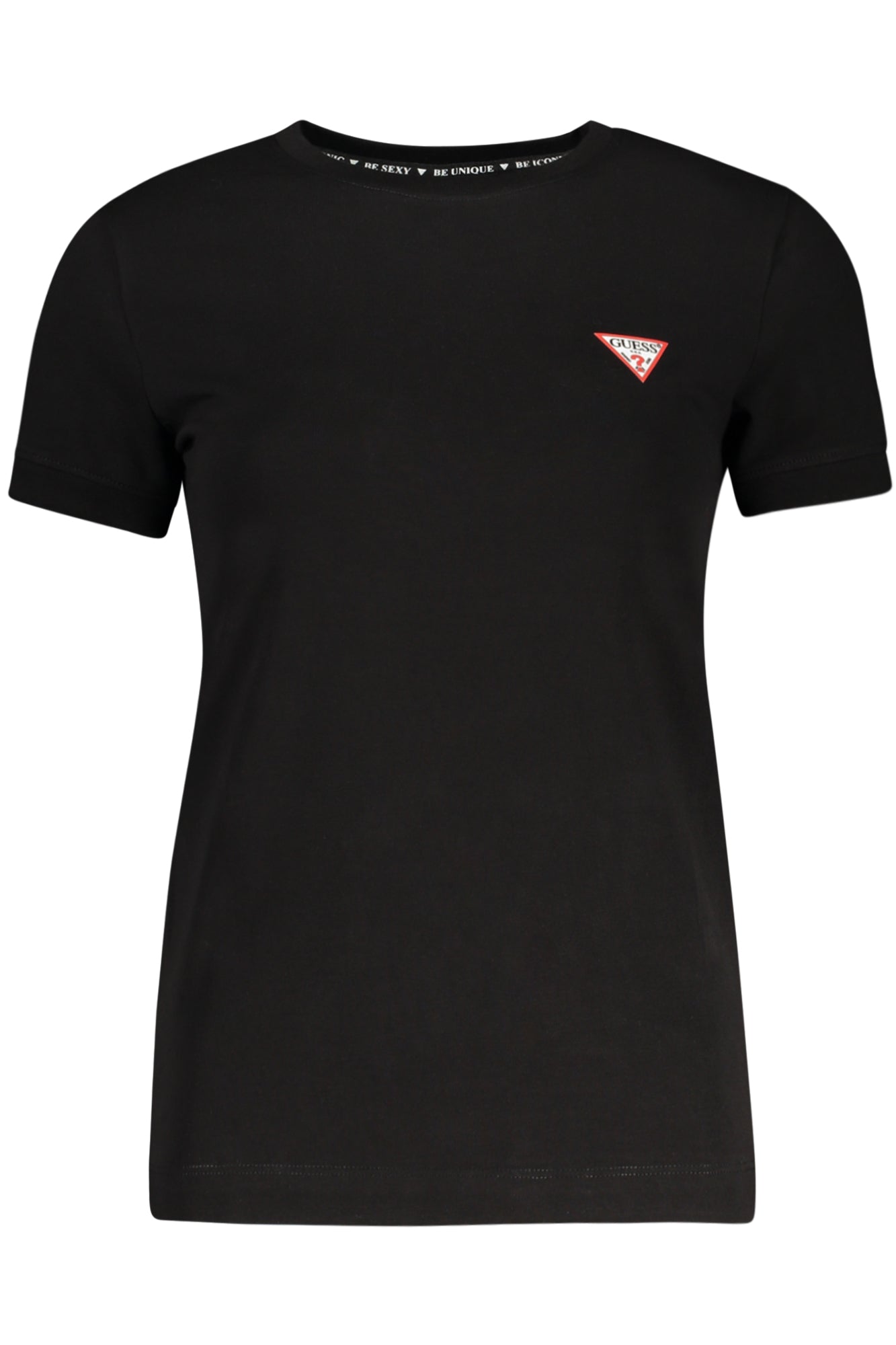 T-SHIRT EM ALGODÃO GUESS JEANS MULHER PRETA