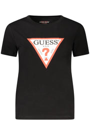 T-SHIRT EM ALGODÃO GUESS JEANS MULHER PRETA