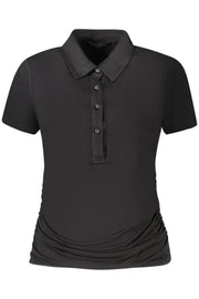 T-SHIRT COM LOGÓTIPO GUESS JEANS MULHER PRETA