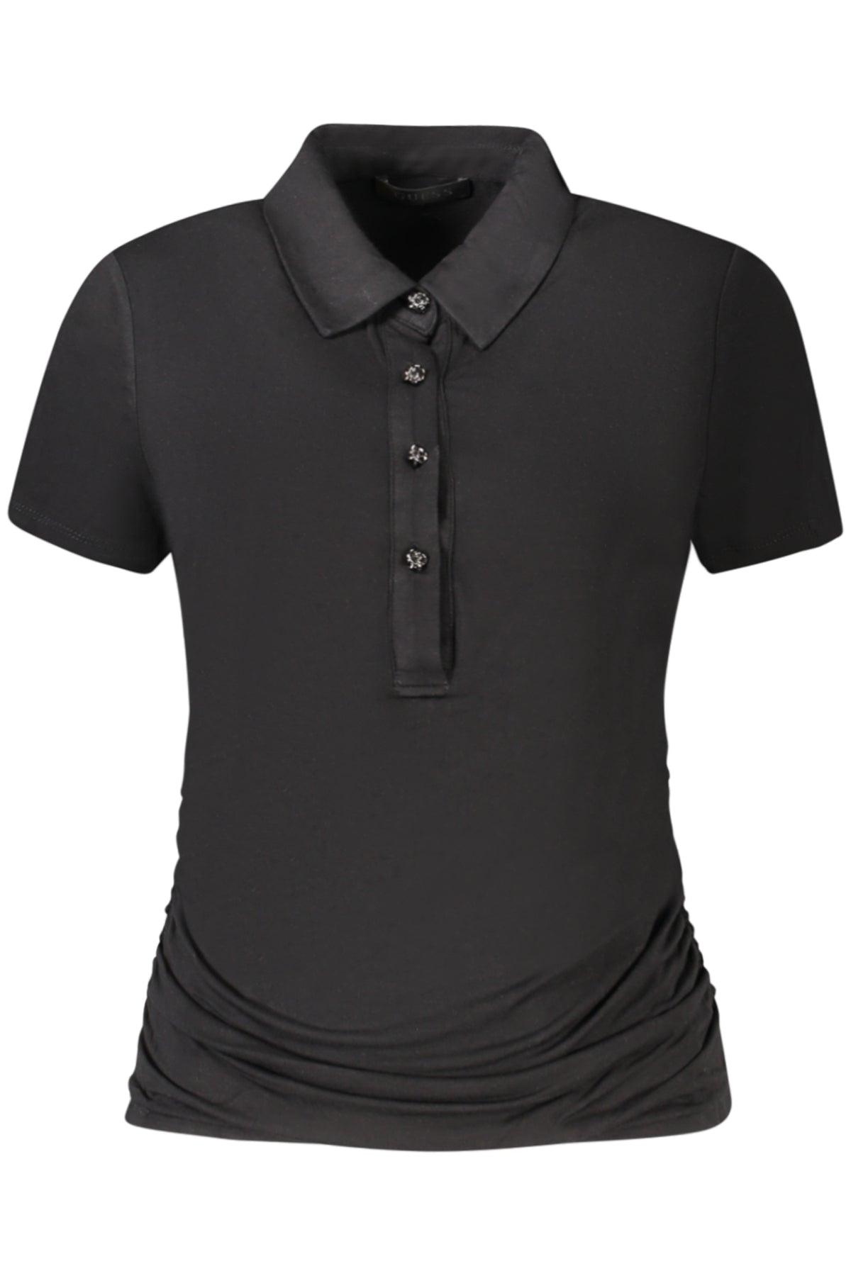 T-SHIRT COM LOGÓTIPO GUESS JEANS MULHER PRETA