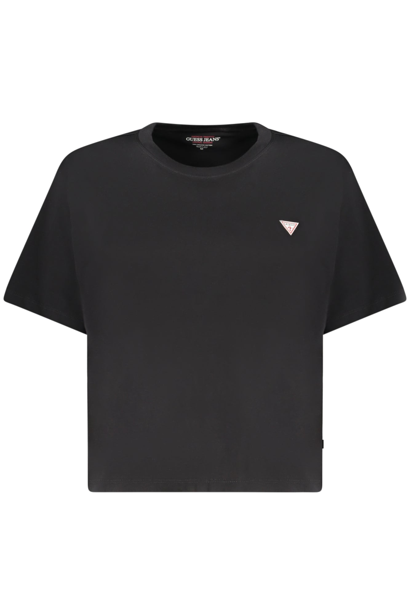 T-SHIRT EM ALGODÃO GUESS JEANS MULHER PRETA