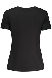T-SHIRT EM ALGODÃO GUESS JEANS MULHER PRETA
