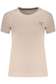 T-SHIRT EM ALGODÃO GUESS JEANS MULHER ROSA