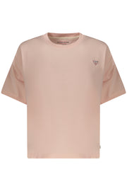T-SHIRT EM ALGODÃO GUESS JEANS MULHER ROSA