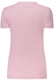 T-SHIRT EM ALGODÃO GUESS JEANS MULHER ROSA