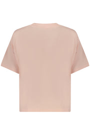 T-SHIRT EM ALGODÃO GUESS JEANS MULHER ROSA