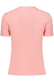 T-SHIRT EM ALGODÃO GUESS JEANS MULHER ROSA