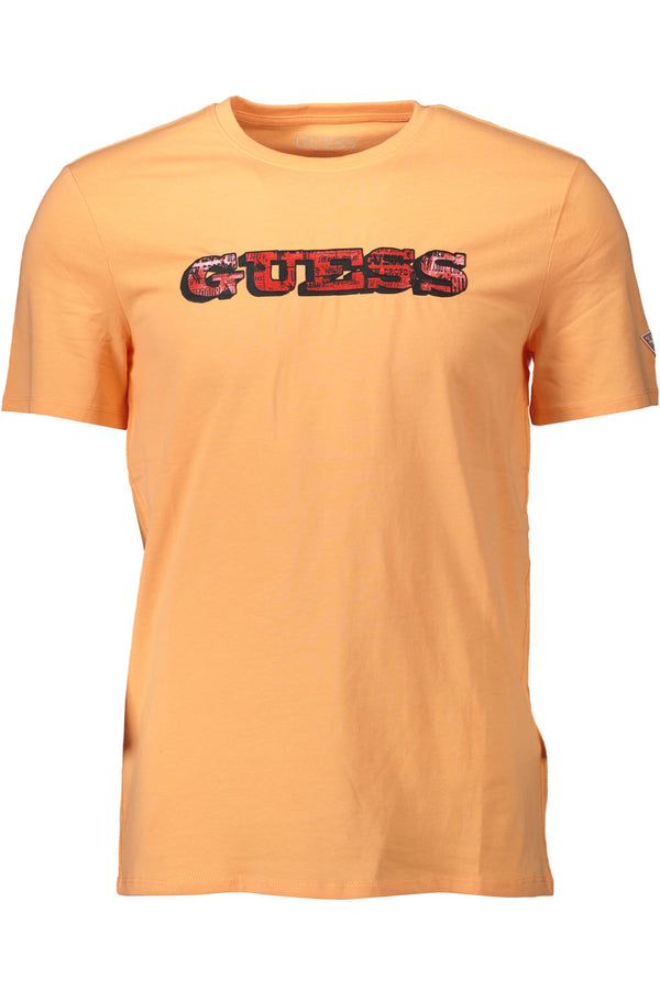 T-SHIRT GUESS JEANS MAN MANGA CURTA LARANJA