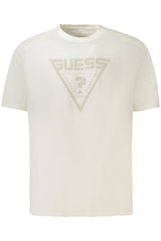 T-SHIRT EM ALGODÃO GUESS JEANS HOMEM BRANCA
