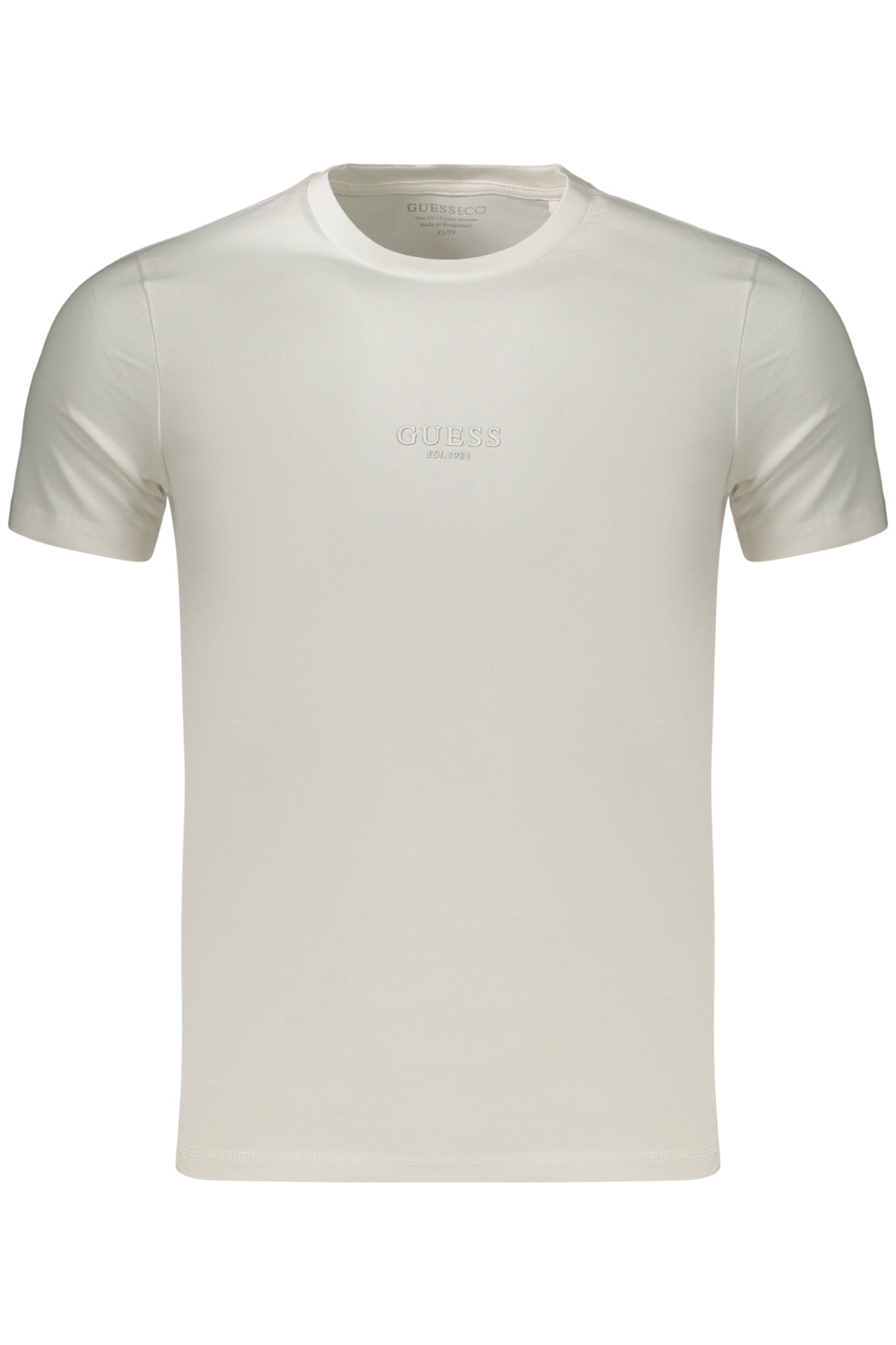 T-SHIRT EM ALGODÃO GUESS JEANS HOMEM BRANCA