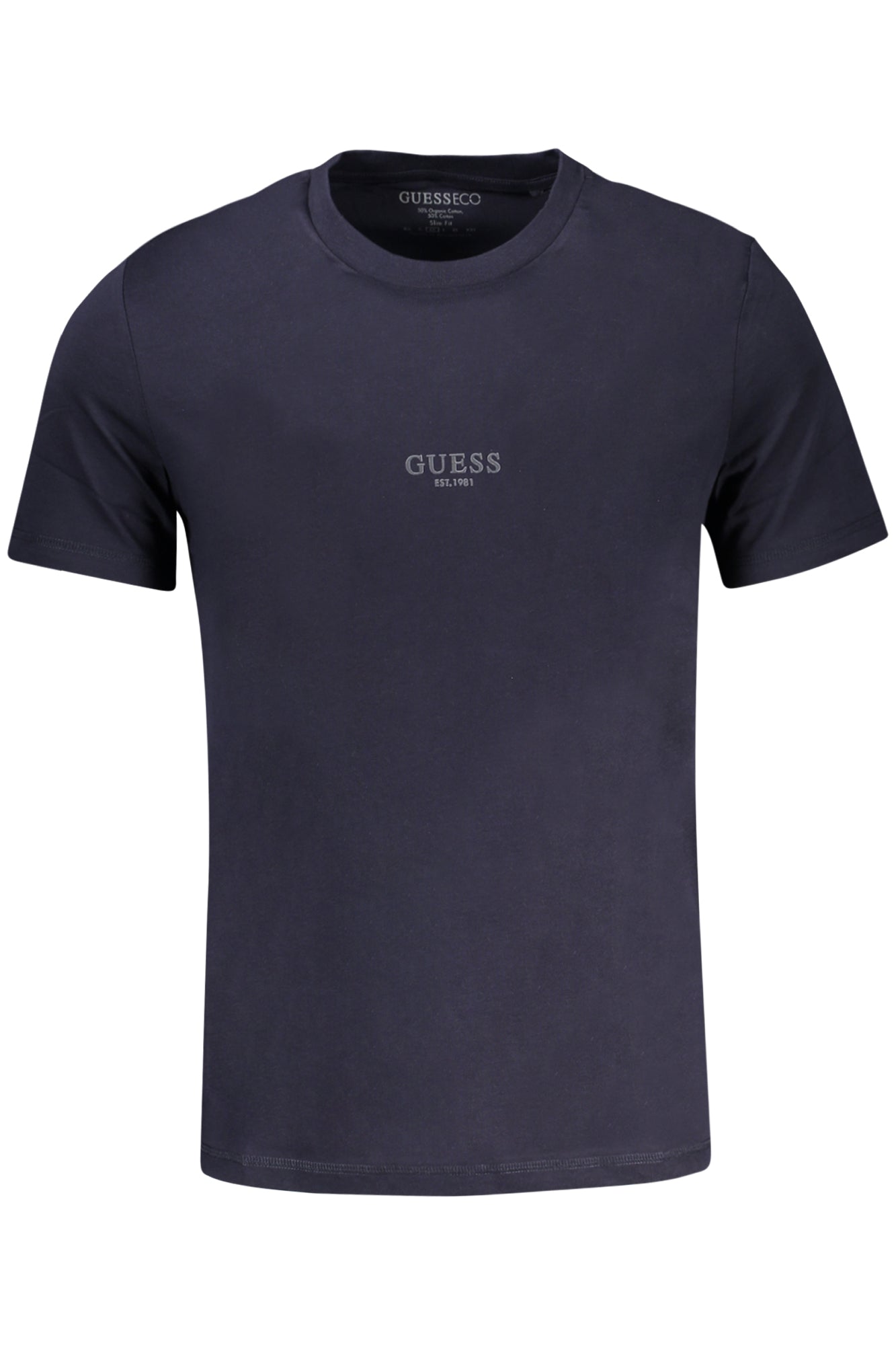 T-SHIRT EM ALGODÃO GUESS JEANS HOMEM AZUL