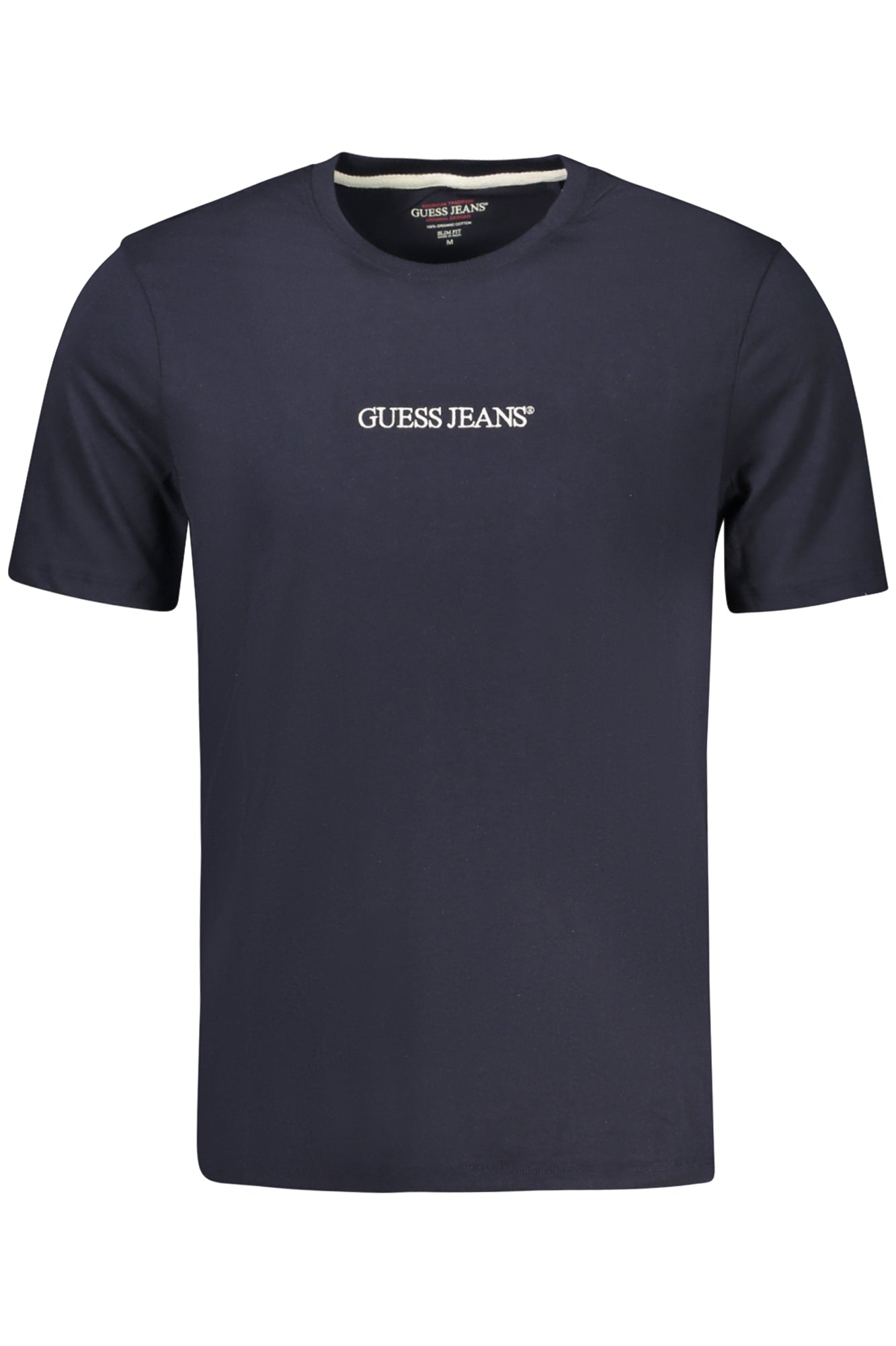 T-SHIRT EM ALGODÃO GUESS JEANS HOMEM AZUL