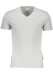 MEN'S GREY GUESS JEANS SHORT SLEEVE T-SHIRT