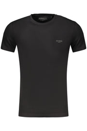 T-SHIRT EM ALGODÃO GUESS JEANS HOMEM PRETA