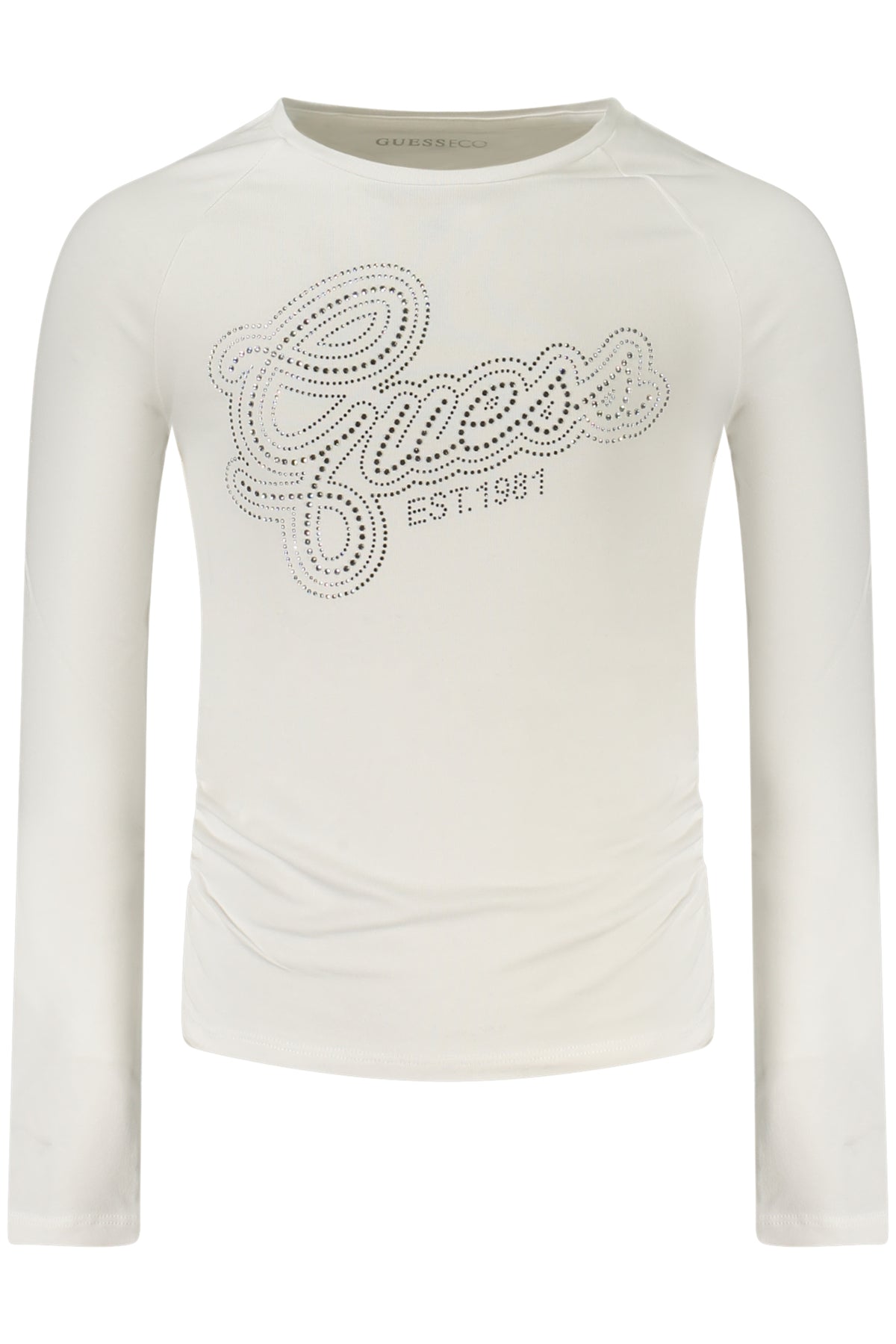 T-SHIRT EM ALGODÃO GUESS JEANS CRIANÇA BRANCA