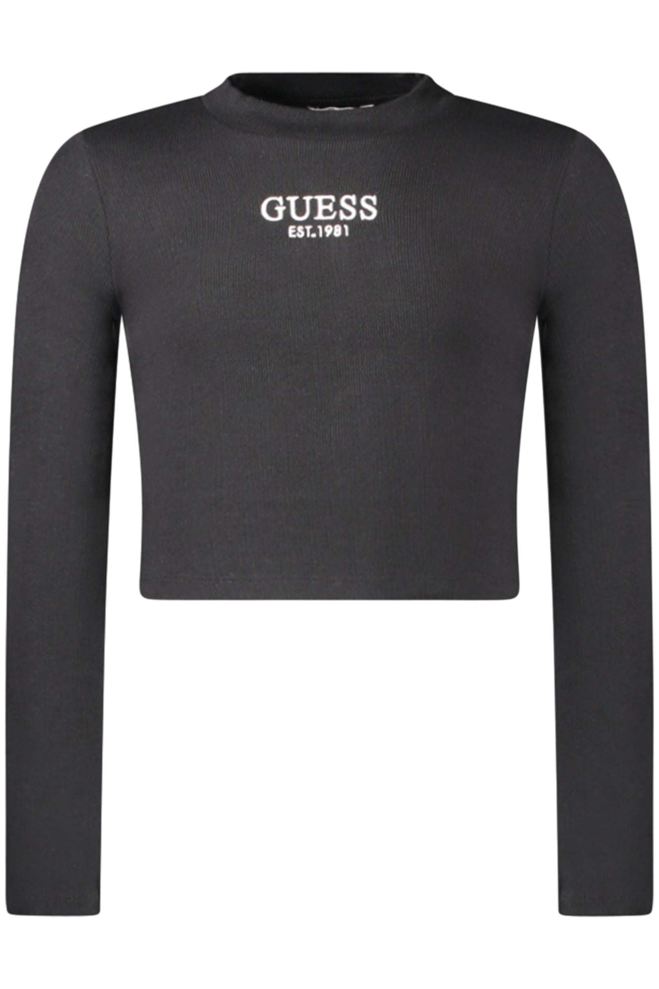 T-SHIRT EM ALGODÃO GUESS JEANS CRIANÇA PRETA
