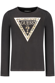 T-SHIRT EM ALGODÃO GUESS JEANS CRIANÇA PRETA