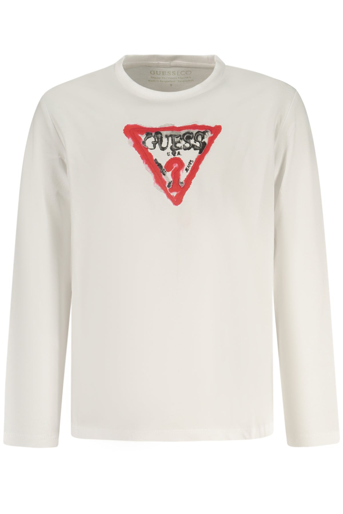 T-SHIRT EM ALGODÃO GUESS JEANS CRIANÇA BRANCA