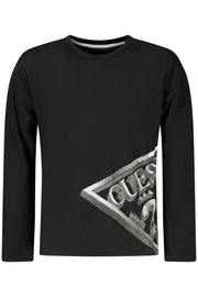T-SHIRT EM ALGODÃO GUESS JEANS CRIANÇA PRETA