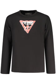 T-SHIRT EM ALGODÃO GUESS JEANS CRIANÇA PRETA