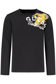 T-SHIRT EM ALGODÃO GUESS JEANS CRIANÇA PRETA