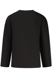 T-SHIRT EM ALGODÃO GUESS JEANS CRIANÇA PRETA