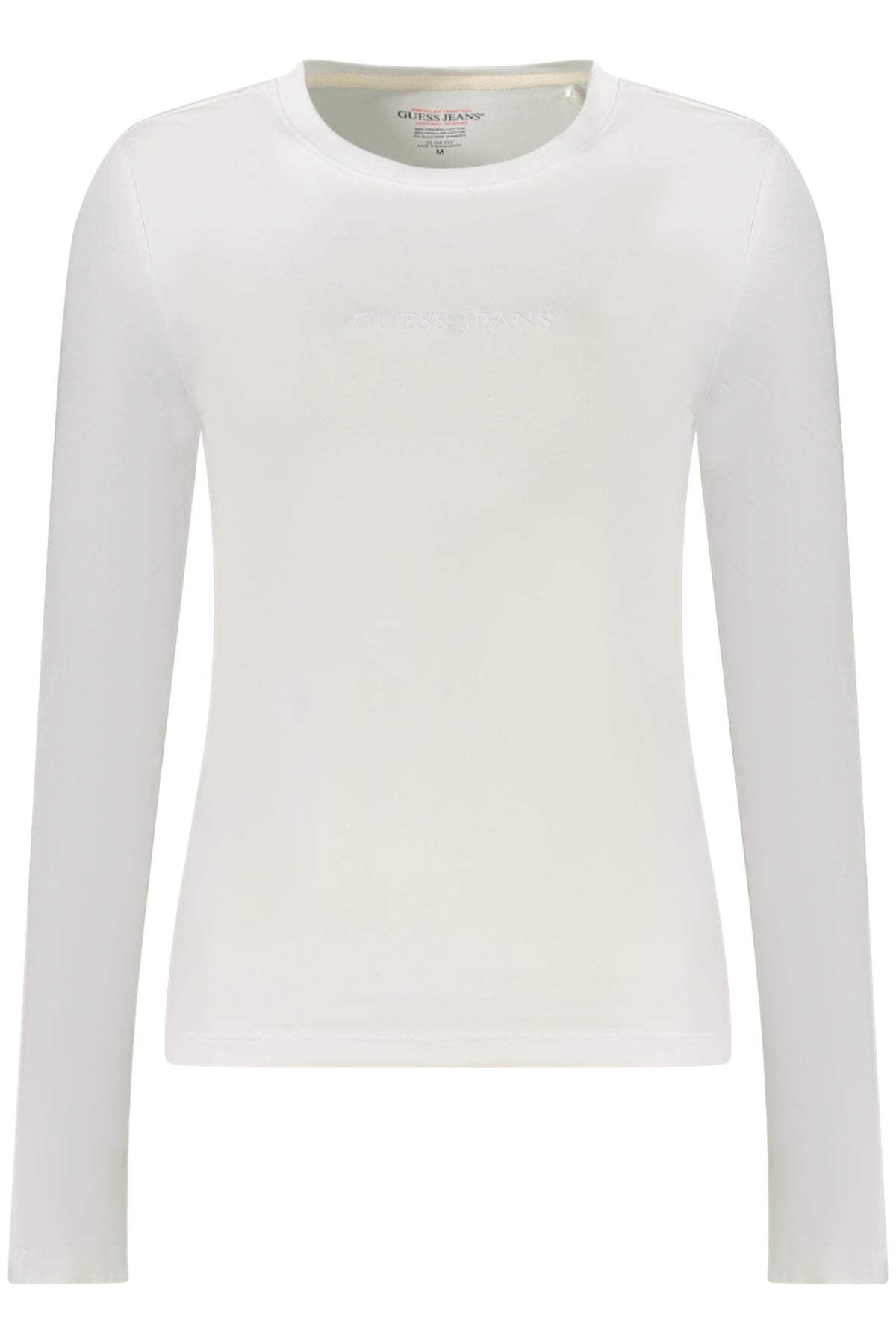 T-SHIRT EM ALGODÃO GUESS JEANS MULHER BRANCA