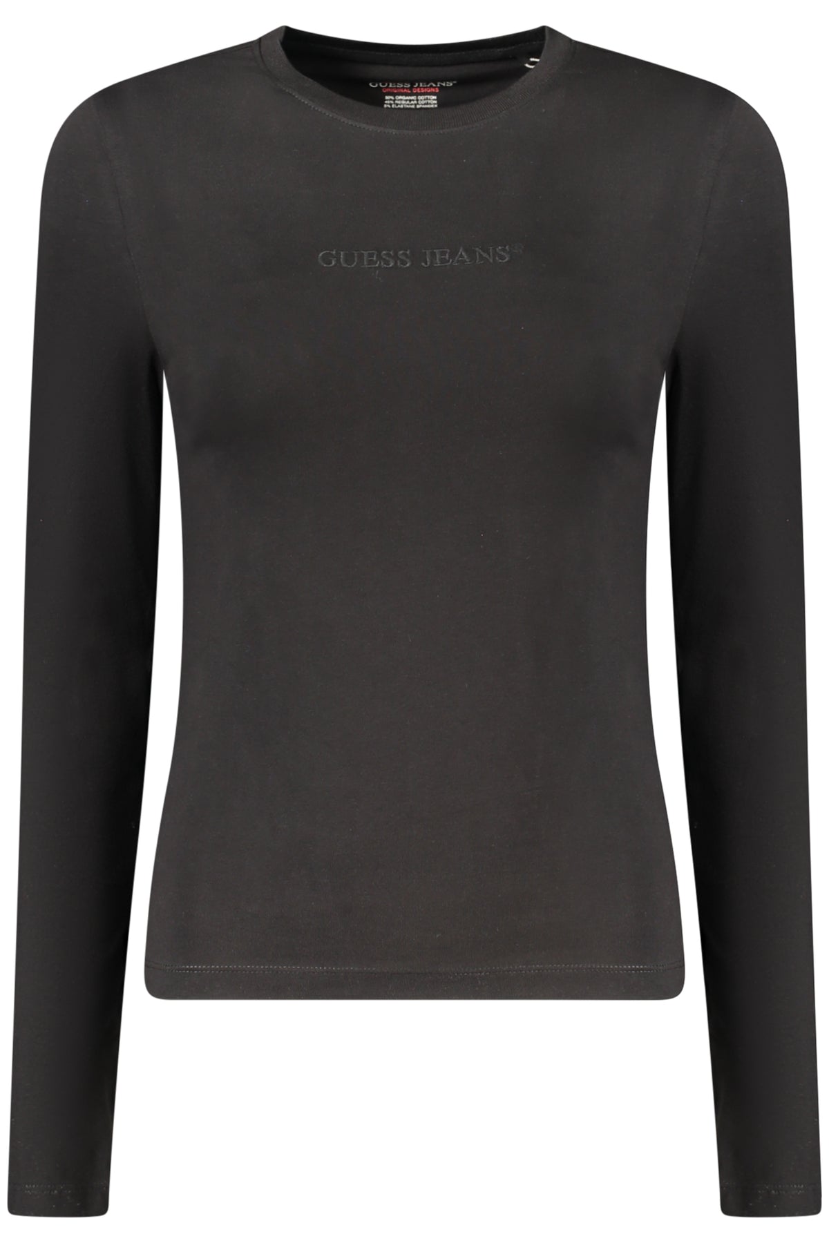 T-SHIRT EM ALGODÃO GUESS JEANS MULHER PRETA