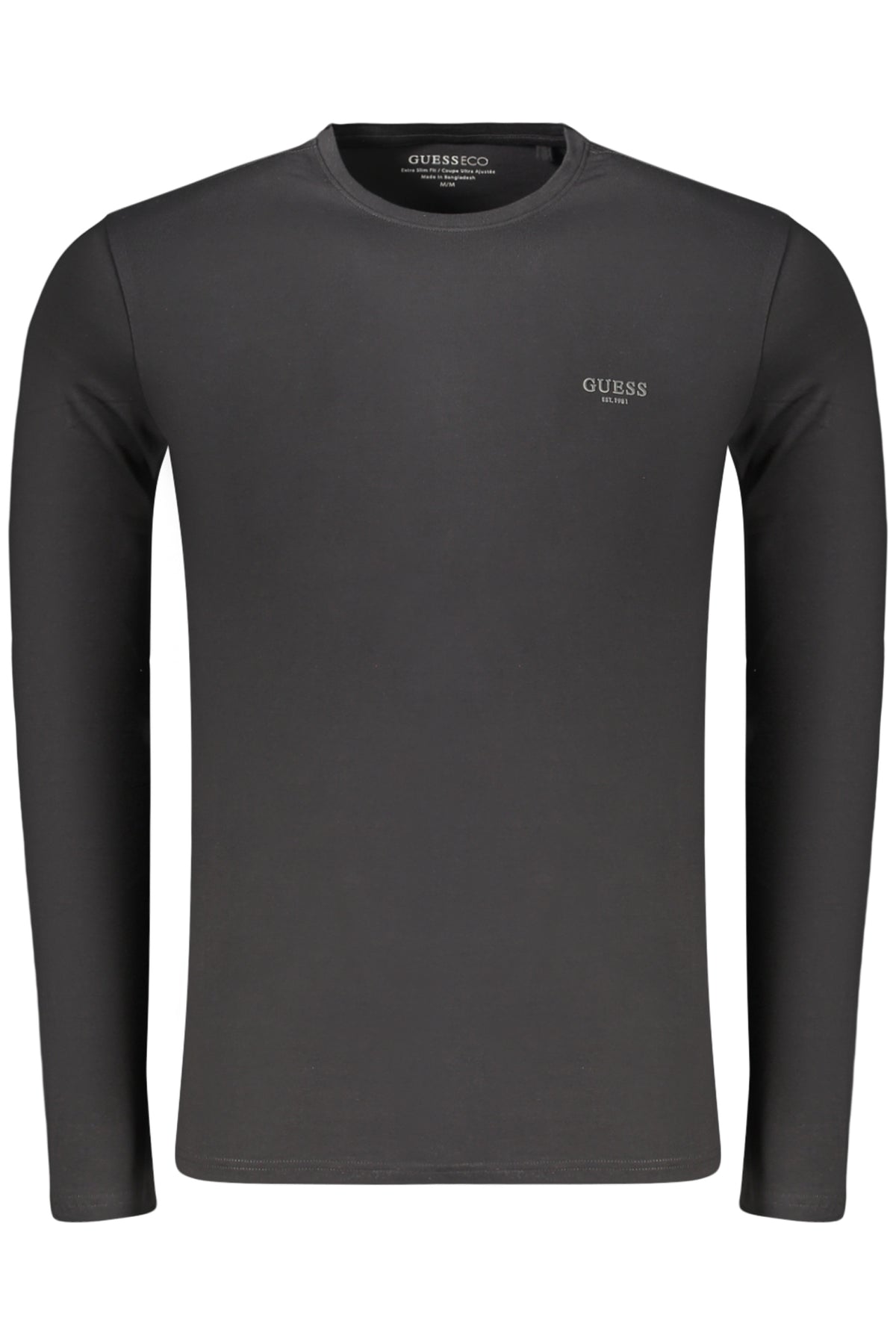 T-SHIRT EM ALGODÃO GUESS JEANS HOMEM PRETA