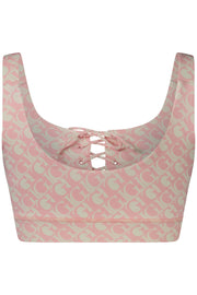 GUESS JEANS WOMEN'S PINK TOP