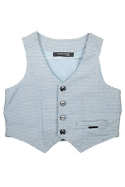 CAMISOLA EM ALGODÃO GUESS MARCIANO CRIANÇA AZUL CLARO