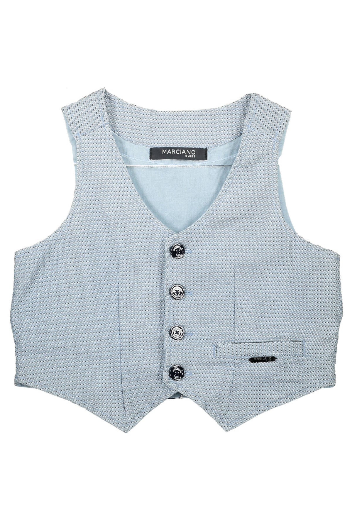 CAMISOLA EM ALGODÃO GUESS MARCIANO CRIANÇA AZUL CLARO