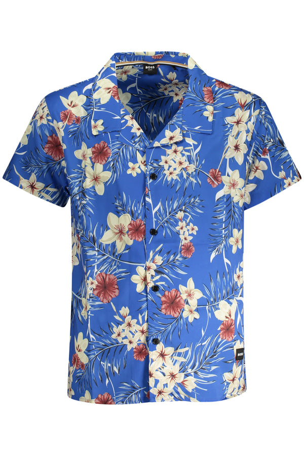 CAMISA HUGO BOSS MANGA CURTA HOMEM AZUL