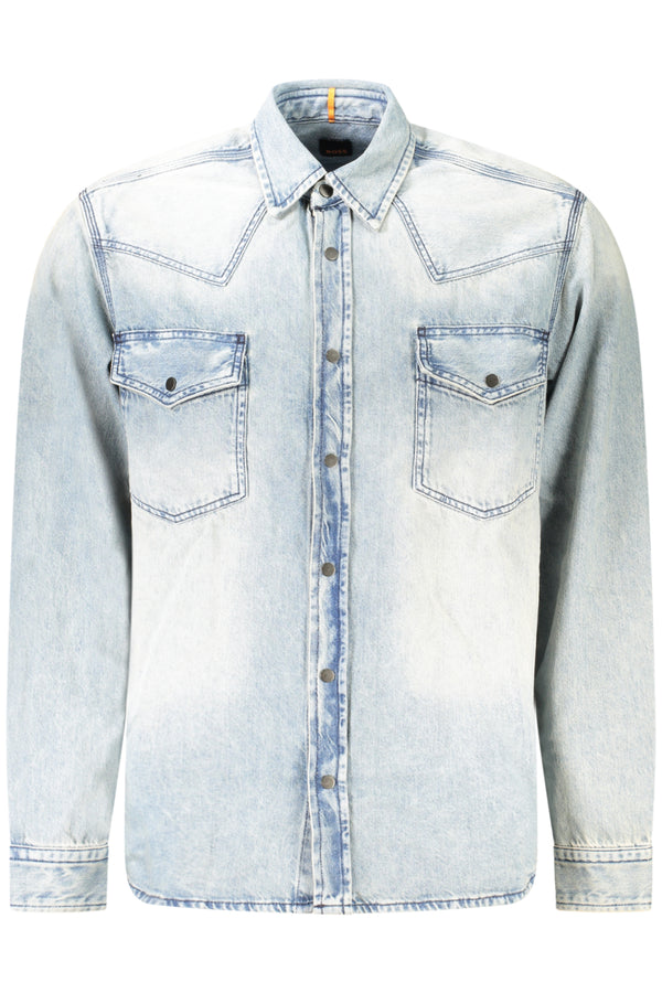 CAMISA HUGO BOSS MANGA COMPRIDA HOMEM AZUL