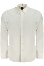 CAMISA EM ALGODÃO BOSS HOMEM BRANCA