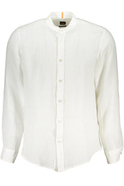 CAMISA EM LINHO BOSS HOMEM BRANCA