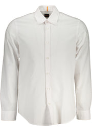 CAMISA BRANCA DE MANGAS COMPRIDAS MASCULINA HUGO BOSS