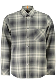 CAMISA EM ALGODÃO BOSS HOMEM VERDE