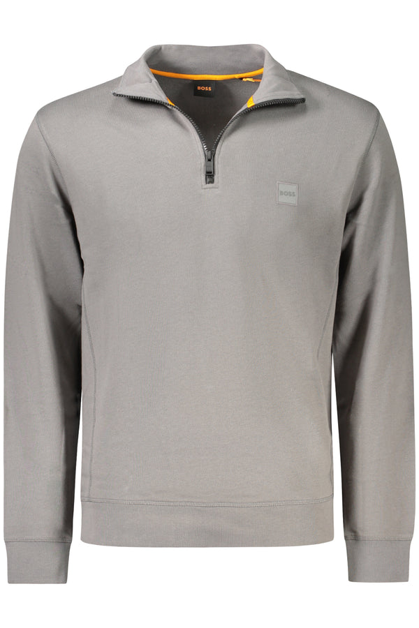 CAMISOLA COM ZIP PARA HOMEM HUGO BOSS CINZA